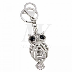 OWL metal nøglering med krystaller_KC17-014